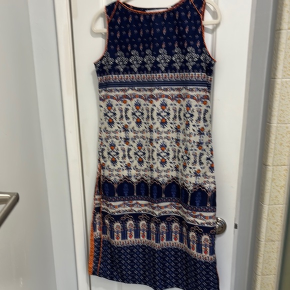NWT Biba Blue and Orange Floral Dress Kurta - Picture 1 of 10
